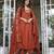 Earthy elegance in rust kurta set