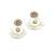 Handmade golden flower pearl earrings