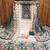 White handwork dress material