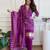 Elegant in magenta bandhani kurta set