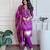 Elegant in magenta bandhani kurta set