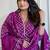 Elegant in magenta bandhani kurta set
