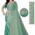 Green Ethnic Motifs Beads Embellished Tissue silk blend Saree