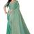 Green Ethnic Motifs Beads Embellished Tissue silk blend Saree