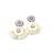 Handmade white flower pearl earrings