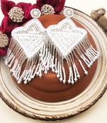 Handmade star pearl earrings