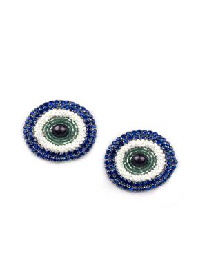 Handmade evil eye studs 2