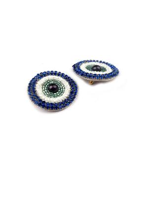 Handmade evil eye studs 3