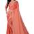 Orange Ethnic Motifs Beads Embellished Tissue silk blend Saree