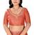 Orange Ethnic Motifs Beads Embellished Tissue silk blend Saree