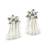 Handmade star pearl drop earrings