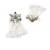 Handmade star pearl drop earrings