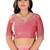 pink Ethnic Motifs Beads Embellished Tissue silk blend Saree