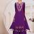 Purple Color Rayon Embroidered Kurta Plazo Set