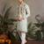 Pista green viscose silk thead & sequins embroidered work wedding function navratri festival party wear straight kurta