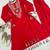 Red Color Rayon Embroidered Kurta Plazo Set