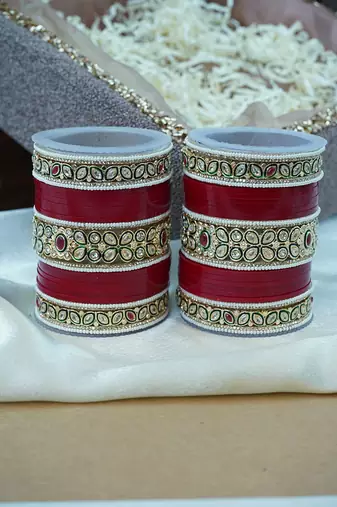 Traditional red punjabi chuda