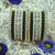 Metal kundan velvet set