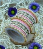 Metal kundan velvet set