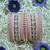 Metal kundan velvet set