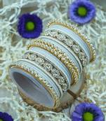 Metal kundan velvet set