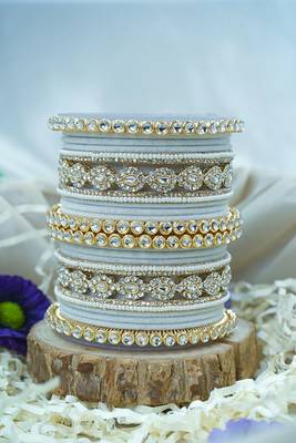 Metal kundan velvet set 2