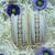 Metal kundan velvet set