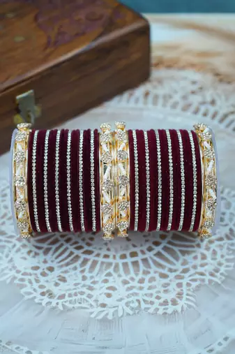 Metal velvet set