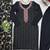 Black Color Thread With Sequence Work Chinon Silk Kurta Set
