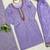 Lavender Color Thread With Sequence Work Chinon Silk Kurta Set