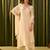 Albeli pearl beige embroidered crepe kurta sets
