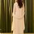 Albeli pearl beige embroidered crepe kurta sets