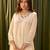 Albeli pearl beige embroidered crepe kurta sets