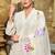 Malti angel light white embroidered cotton kurta sets
