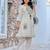 Tiara platinum light white plain cotton kurta sets