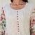 Tiara alabaster light white printed cotton kurta sets