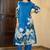 Tiara hibis blue printed cotton kurta sets