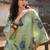 Tiara fern green plain cotton kurta sets