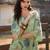 Tiara fern green plain cotton kurta sets
