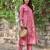 Tiara rouge pink plain cotton kurta sets
