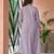 Tiara orchid lavender plain cotton kurta sets