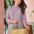Tiara orchid lavender plain cotton kurta sets