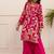 Kabool peony pink printed cotton kurta sets
