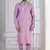 Pink Plain Blended Cotton designer kurta pyjama set