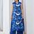 Kabool yaleblue blue printed cotton kurta sets