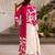 Kabool hibiscus pink printed cotton kurta sets