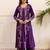 Kabool periwinkle purple printed cotton kurta sets