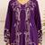 Kabool periwinkle purple printed cotton kurta sets