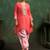 Ira poppy salmon plain blended kurta sets