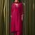 Albeli punch pink plain crepe kurta sets